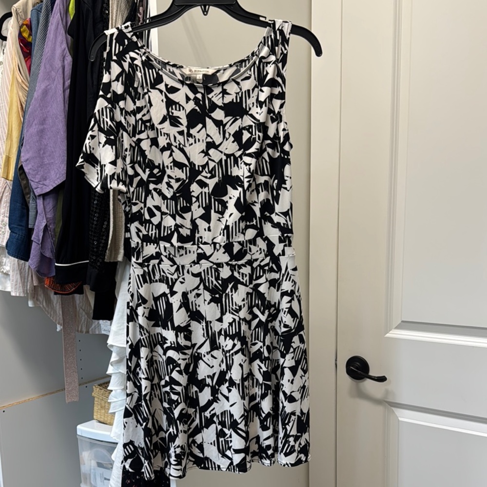 BCBGeneration Black and White Mini Dress